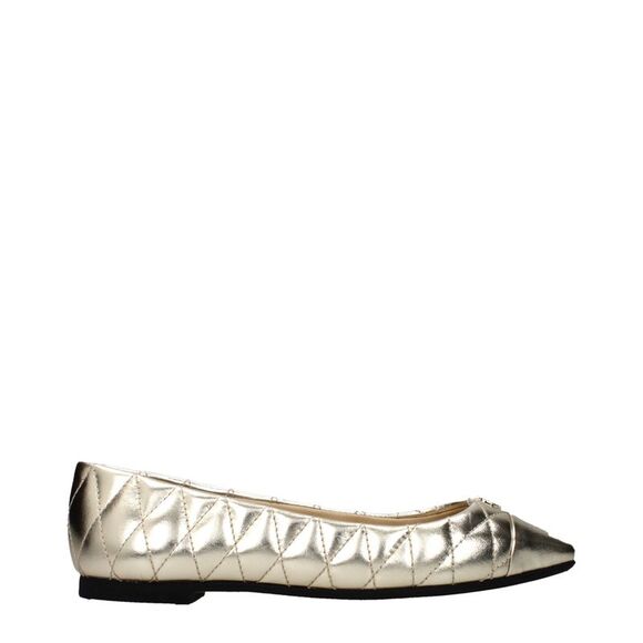 Jimmy Choo Gold Leather Ballet Women's Flats